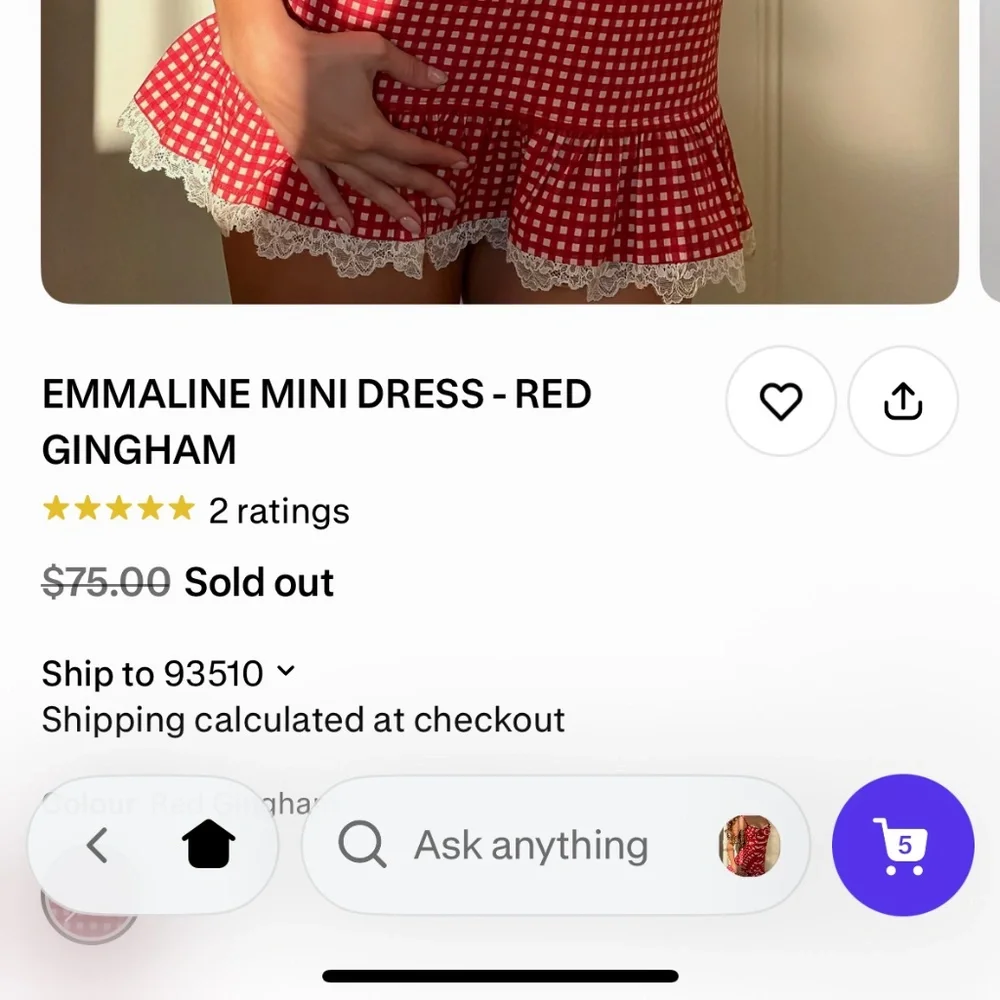 TIGERMIST EMMALINE DRESS - Picture 4 of 4